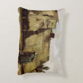 Nocember Woman Ducingコテージby Vincent van ゴッホ アクセントクッション (裏面(縦))