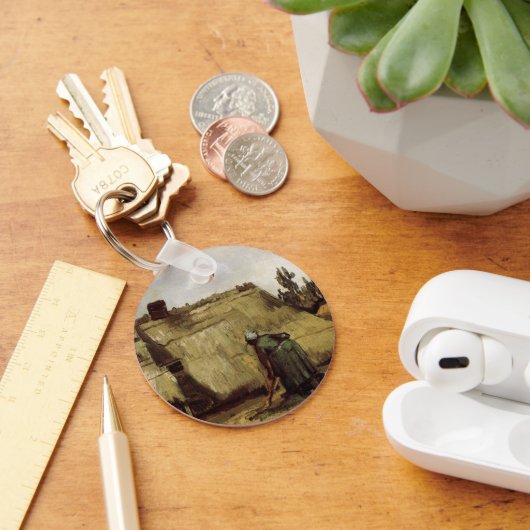 Nocember Woman Ducingコテージby Vincent van ゴッホ キーホルダー (デスク)