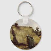 Nocember Woman Ducingコテージby Vincent van ゴッホ キーホルダー (裏面)