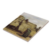 Nocember Woman Ducingコテージby Vincent van ゴッホ タイル (側面)