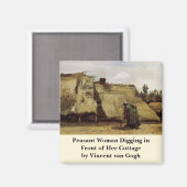 Nocember Woman Ducingコテージby Vincent van ゴッホ マグネット (正面/裏面)
