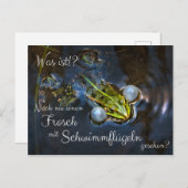 Noch nie einen Frosch mit Schwimmflügeln gesehen? ポストカード (正面/裏面)