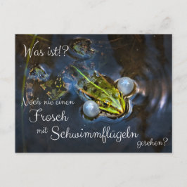 Noch nie einen Frosch mit Schwimmflügeln gesehen? ポストカード