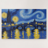 Noche estrellada sobre el rio ジグソーパズル (横)