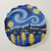 Noche estrellada sobre el rio ラウンドクッション (裏面)