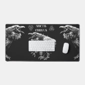 Noctis Corvus – オカルトストリートウェアデザイン デスクマット (キーボード&マウス)