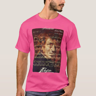 Nocturn Op. 9 No. 2フレデリック・ショパン署名港 Tシャツ