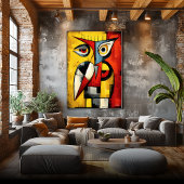 Nocturnal Signal Contemporary Abstract Expression ポスター