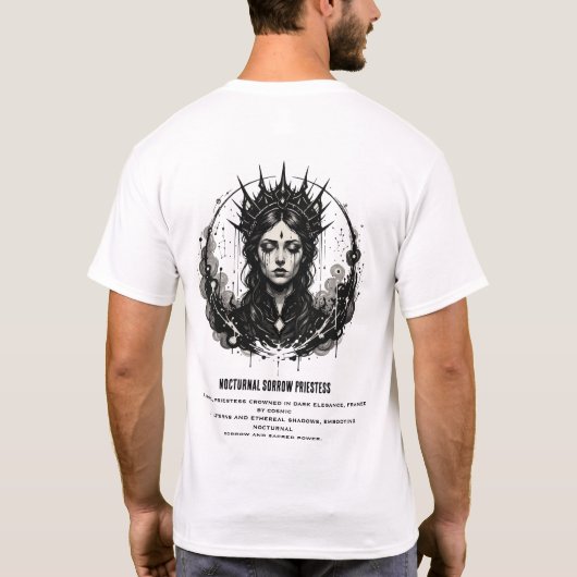 Nocturnal Sorrow Priestess Tシャツ (裏面)