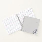 Nocturnal Study dark academia compass ノートブック (内部)