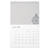 Nocturnal Study dark academia Pocket Watch カレンダー (1月 2026)