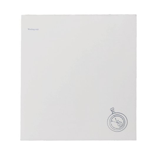 Nocturnal Study dark academia Pocket Watch ノートパッド (正面)