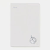 Nocturnal Study dark academia Pocket Watch ポストイット (正面)