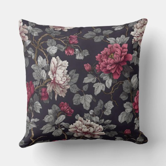 Nocturne in Bloom Decorative クッション (裏面)