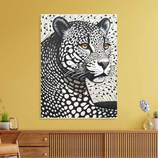 nocturne in Ivory Pulse キャンバスプリント (インサイチュ (リビング))