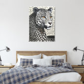 nocturne in Ivory Pulse キャンバスプリント (インサイチュ (寝室))