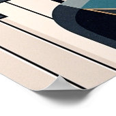 Nocturne in Teal: Art Deco Piano Portrait  ポスター (角)