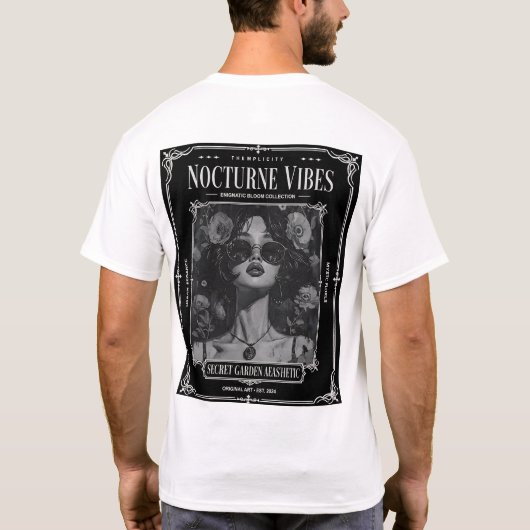 Nocturne Vibes Secret Garden Tシャツ (裏面)