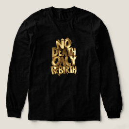 Nodeath Only Rebirth Bella+Canvas ゴールド長袖 トライブレンドTシャツ