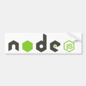 NodeJS! バンパーステッカー (正面)