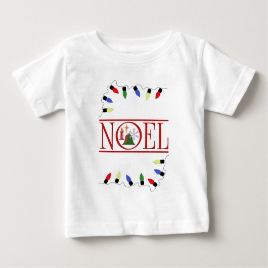 NOELのレトロな灯列 ベビーTシャツ (正面)