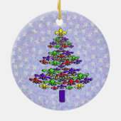 Noelの（紋章の）フラ・ダ・リのクリスマスツリーのオーナメント セラミックオーナメント (裏面)