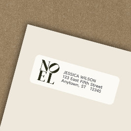 NOELアーポップ・アートのトインスパイアクリスマス差出人住所 ラベル