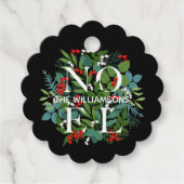 NOELウィンターグリーナリーホリデーブラック フェイバータグ (正面)