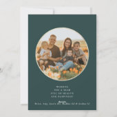 NOELエレガント金ゴールドウィンターベリーフレーム写真 シーズンカード (裏面)