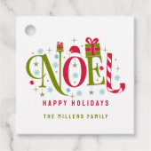 Noelカラフルとおもしろいタイポグラフィの辞任 フェイバータグ (正面)