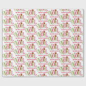 Noelカラフルとおもしろいタイポグラフィの辞任 ラッピングペーパー (フラット)