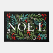 NOELクリスマスグリーンとベリー ドアマット (正面)
