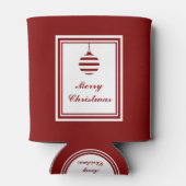 NOELクリスマスホリデーパーソナライ赤と白ズ 缶クーラー (裏面)