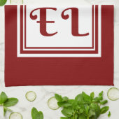 NOELクリスマスホリデー赤と白 キッチンタオル (折り畳み)