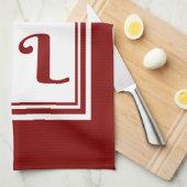 NOELクリスマスホリデー赤と白 キッチンタオル (四つ折り)