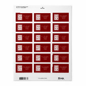 NOELクリスマスホリデー赤と白 ラベル (フルシート)