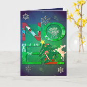 Noelグリーティングカード+写真 カード (黄色い花)