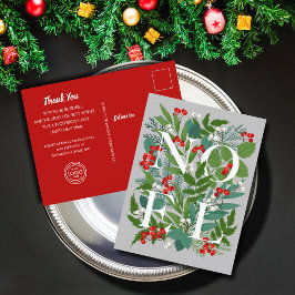 NOELグリーンリービジネスグリーティングホリディポストカード シーズンポストカード