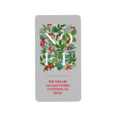 NOELグリーンリーベリー住所 シール (正面)