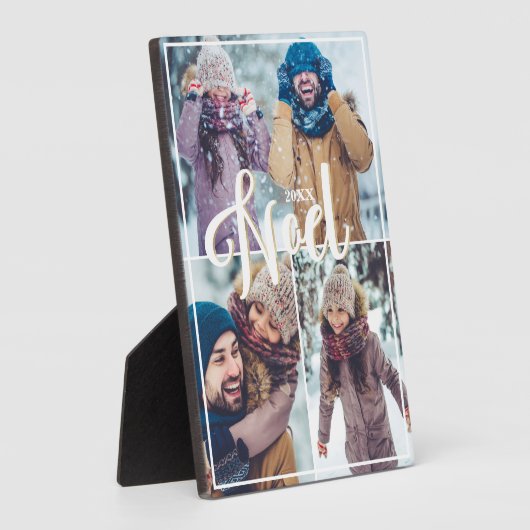 Noelスクリプトファミリーフォトキープサケコラージプラーク フォトプラーク (側面)