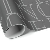 NOELパタースタイリッシュングレーホリデーラッピング紙 ラッピングペーパー (ロールコーナー)