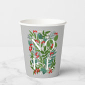 NOELベリーとグリーンクリスマス 紙コップ (裏面)