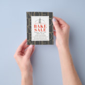 NOELホリデーベイクセールダークグレーフライヤー チラシ (手)