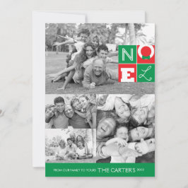 NOELホリデー5x7フラットカード シーズンカード