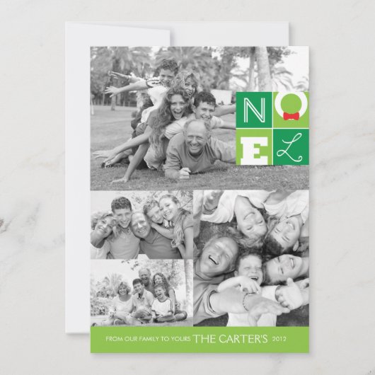 NOELホリデー5x7フラットカード シーズンカード (正面)