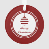 NOELメリークリスマスホリデー赤と白 オーナメント (裏面)