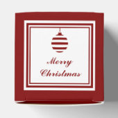 NOELメリークリスマスレッド&ホワイトパーソナライズ フェイバーボックス (上部)