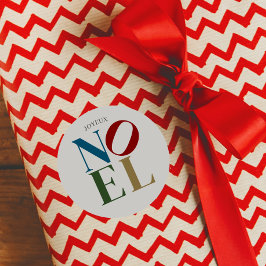 NOELレタポップ・アートのー・アートインスパイア・クリスマス ラウンドシール