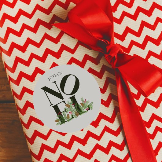 NOELレタポップ・アートのー・アートインスパイア・クリスマス ラウンドシール