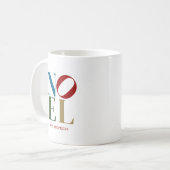 NOELレポップ・アートのターアートインスパイアホリデイ コーヒーマグカップ (正面左)